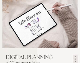 GoodNotes Digital Life Planner / Tutto in uno, senza data (download immediato)