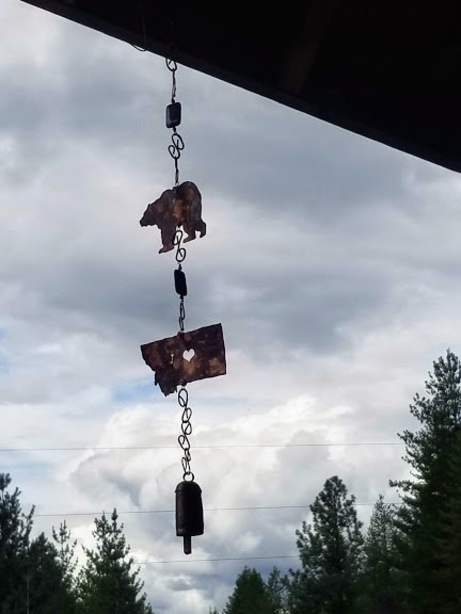 Montana Wind Chime Birthday Gift Copper Wind Chimes Etsy