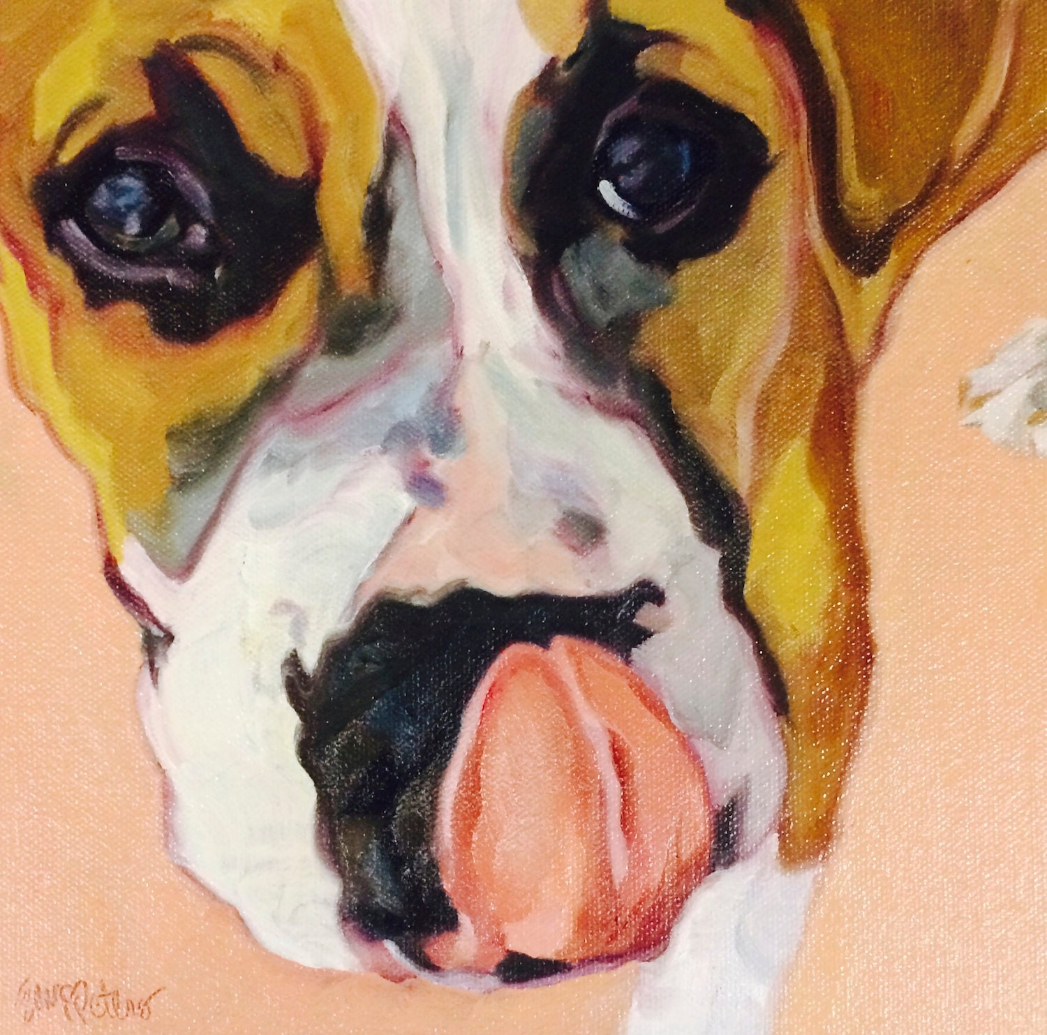 Dancing Dog Art Poster