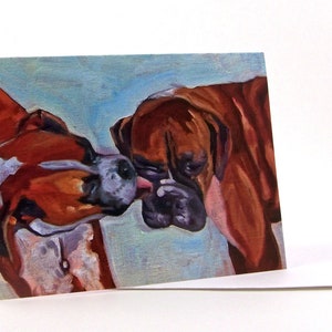 Pet Portrait Greeting Card Boxer Dog image 1