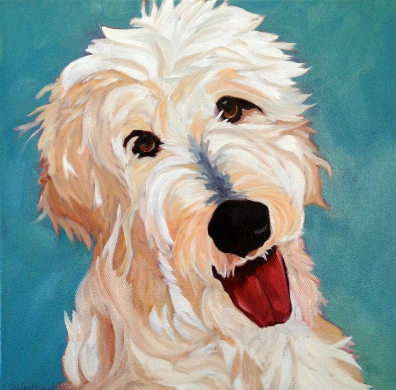 Golden Retriever Puppy Portrait Imprimer image 5