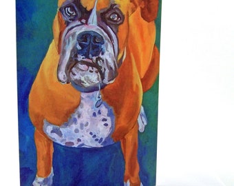 Pet Portrait Beautiful Boxer Greeting Card