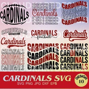 Cardinals Svg-bundel, Cardinals Png-bundel, Cardinals Shirt Svg, Instant Digitale Download, ontwerpen in individuele Svg Png Eps Dxf Jpeg