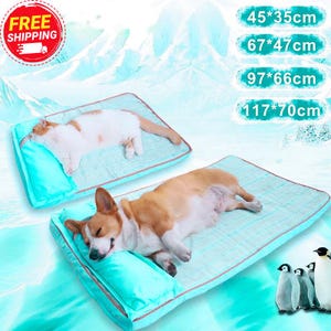 Cooling Orthopedic Dog Bed: Memory Foam Pillow, Waterproof & Washable