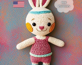 Bunny Crochet Lovey Pattern | Easy Crochet Amigurumi for Beginners | Crochet Bunny  Pattern | Amigurumi pattern doll | Cute Crochet Pattern