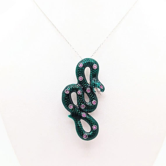 Vintage snake necklace - Gem