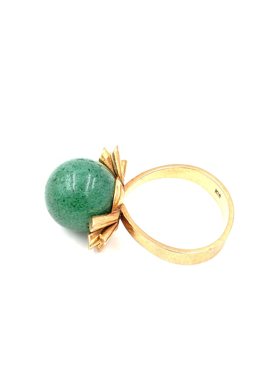 18k Interchangeable Gemstone Orb Ring -  Gold Mod… - image 10