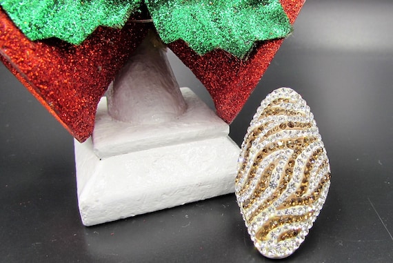 Vintage Jacmel Mauritius Sterling Zebra Ring - St… - image 1