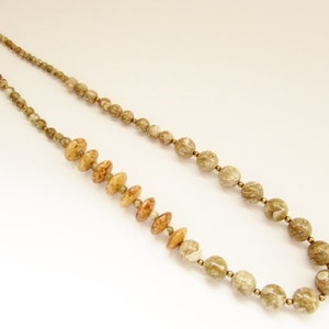 Mid Century Chinese Export Sterling Vermeil Agate Necklace, Friendship Collection Agate Necklace, People&#39;s Republic of China Jewelry