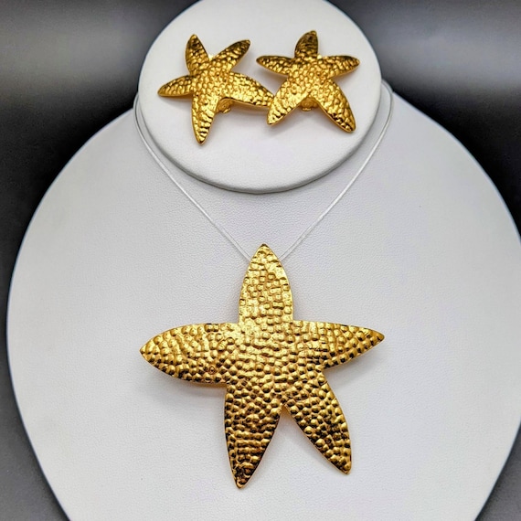 Yves Saint Laurent Starfish Jewelry Set YSL Starf… - image 2
