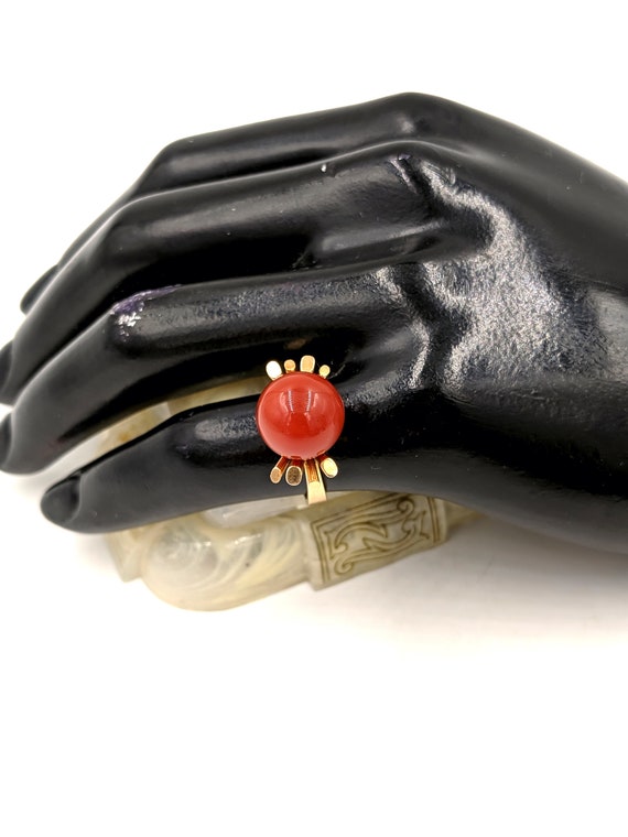 18k Interchangeable Gemstone Orb Ring -  Gold Mod… - image 8