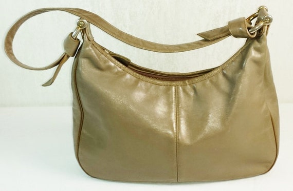 Vintage Tan Leather Salvatore Ferragamo Handbag -… - image 2