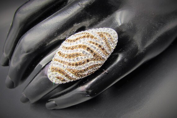 Vintage Jacmel Mauritius Sterling Zebra Ring - St… - image 4