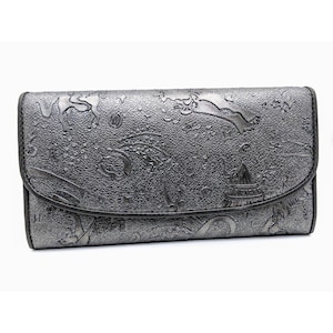 Cartera Magic Circus de plata Piero Guidi Italia, nueva de antiguo stock