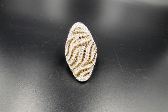Vintage Jacmel Mauritius Sterling Zebra Ring - St… - image 7