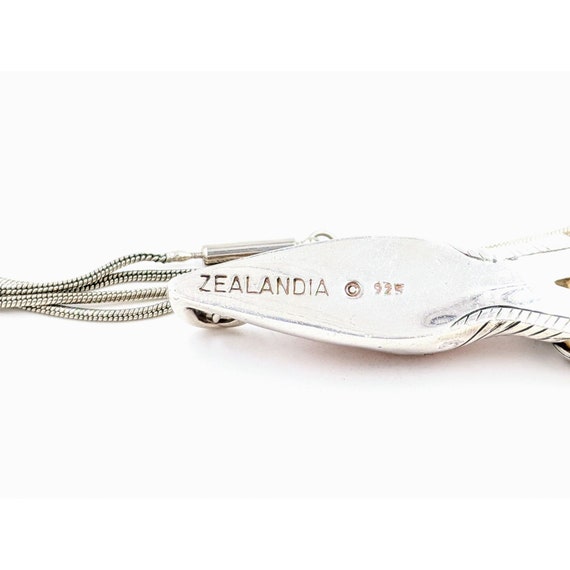 Zealandia Pendant, Vintage Zealandia Sterling God… - image 8