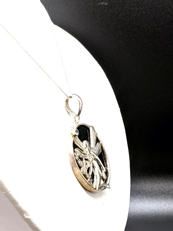Silver Fairy Pendant Necklace, Large Fairy Necklace, … - Gem