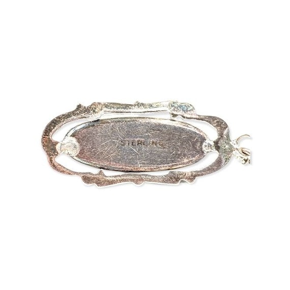 Antique Blister Pearl Pendant, Art Deco Sterling … - image 9