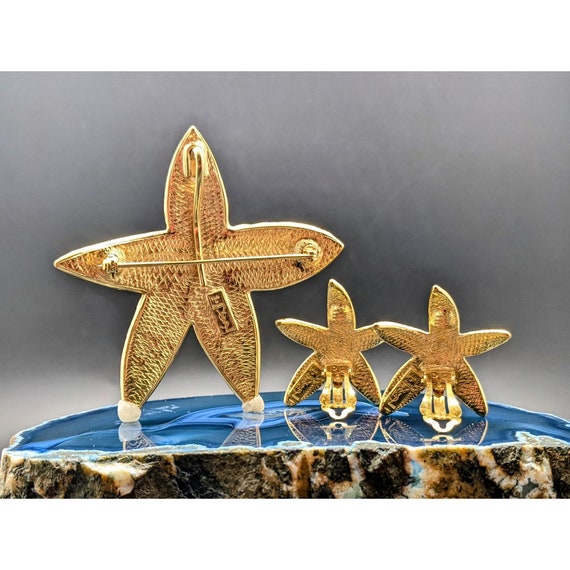 Yves Saint Laurent Starfish Jewelry Set YSL Starf… - image 8