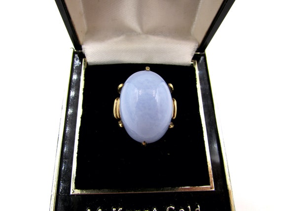 Gump's Blue Lace Agate Ring - Gump's San Francisco