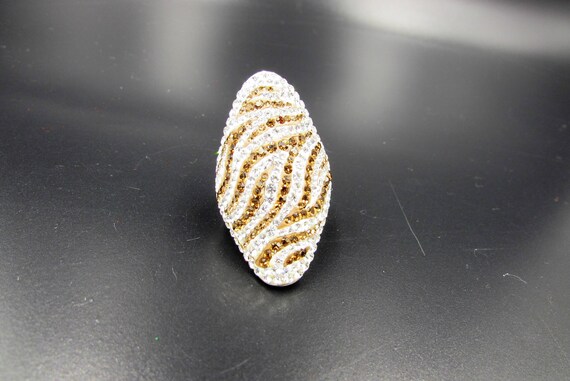 Vintage Jacmel Mauritius Sterling Zebra Ring - St… - image 2