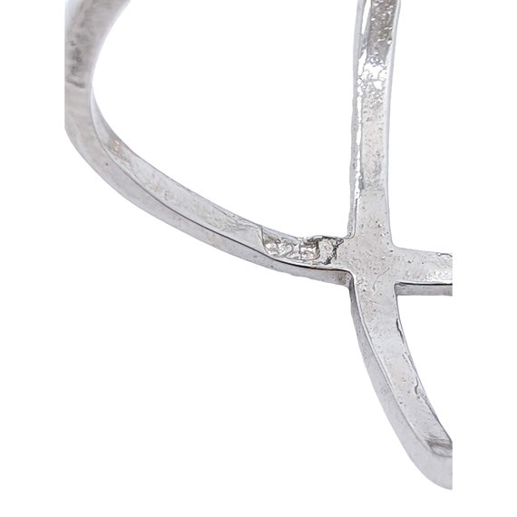 Criss Cross Sterling Silver Ring, Ruby Ring, Ruby… - image 10