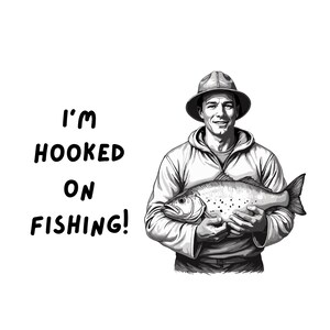 ¡Me encanta la pesca! Citas divertidas de pesca SVG, diseños digitales de humor sobre pesca, descarga instantánea para Cricit y manualidades.