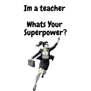 Citação engraçada de professor em SVG | Sou professor, qual é o seu superpoder? | Arquivo digital da Teacher Life | Arquivo Cricut Teacher Cut