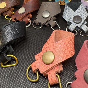 handmade full-grain leather purse double flair holders accessories bling