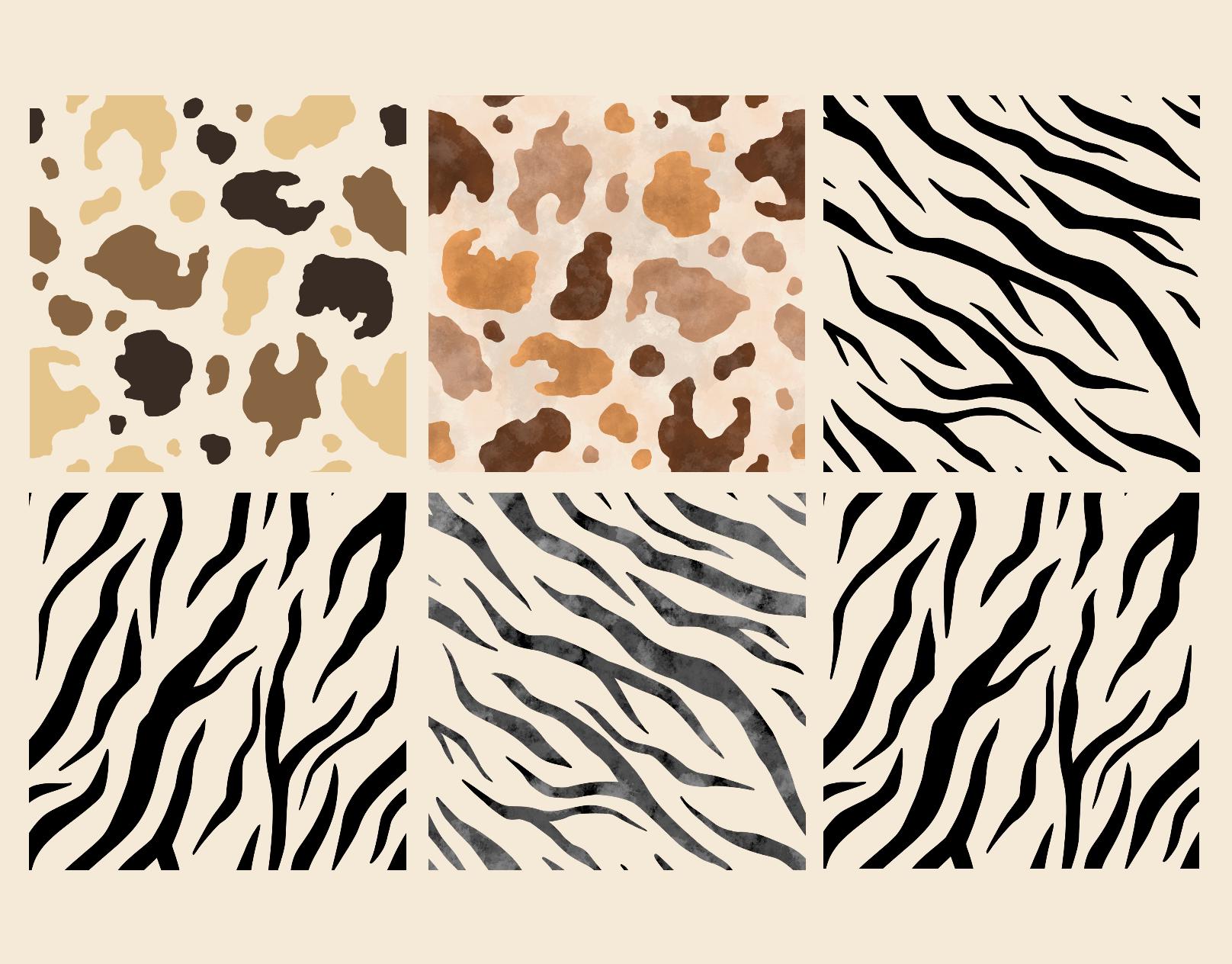 Animal Seamless Patterns Print Digital Paper for Fashion & Crafts - Etsy