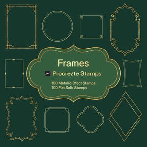 Stemple do ramek Procreate (do pobrania w wersji cyfrowej)