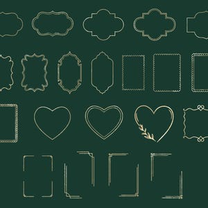 Tampons de cadres pour Procreate (Téléchargement numérique) image 9