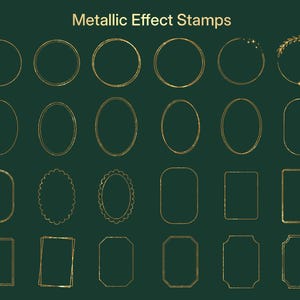 Tampons de cadres pour Procreate (Téléchargement numérique) image 6