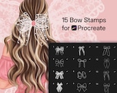 Procreate Bow Brushes: Fashion Illustration Stamps (Digital Download .brushset File)