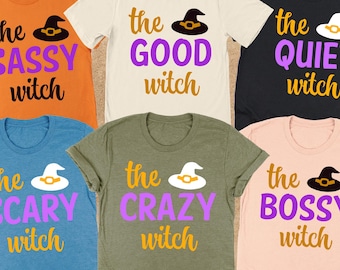 Funny Witch Shirt, Funny Halloween Witch Tee, Cute Halloween Gift, Spooky Season Shirt, Halloween Matching T-Shirt, Spooky Witch Shirt Gift