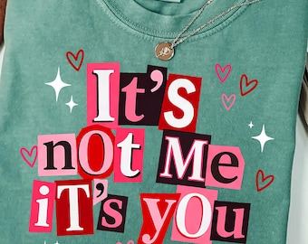 Comfort Colors® It's Not Me It's You Shirt, Sarcastic Anti Valentine Tee, Funny Anti Valentine Gift, Valentines Day T-Shirt, Humor Valentine