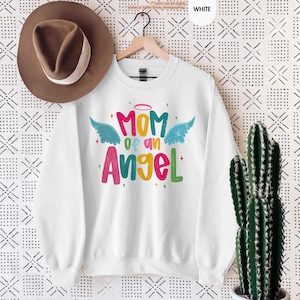 Mom Of An Angel Sweatshirt, Memorial Hoodie, Angel Baby Gift, Memorial Baby Sweatshirt, Mama Life Sweater, Angel Baby Memorial Gift image 12