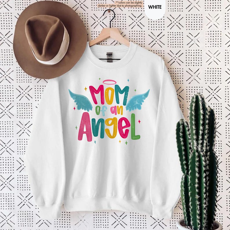 Mom Of An Angel Sweatshirt, Memorial Hoodie, Angel Baby Gift, Memorial Baby Sweatshirt, Mama Life Sweater, Angel Baby Memorial Gift image 12