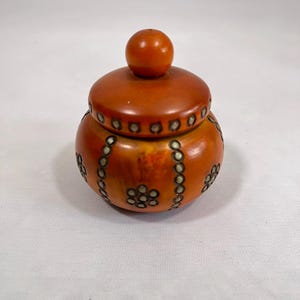 Small wooden box with carving