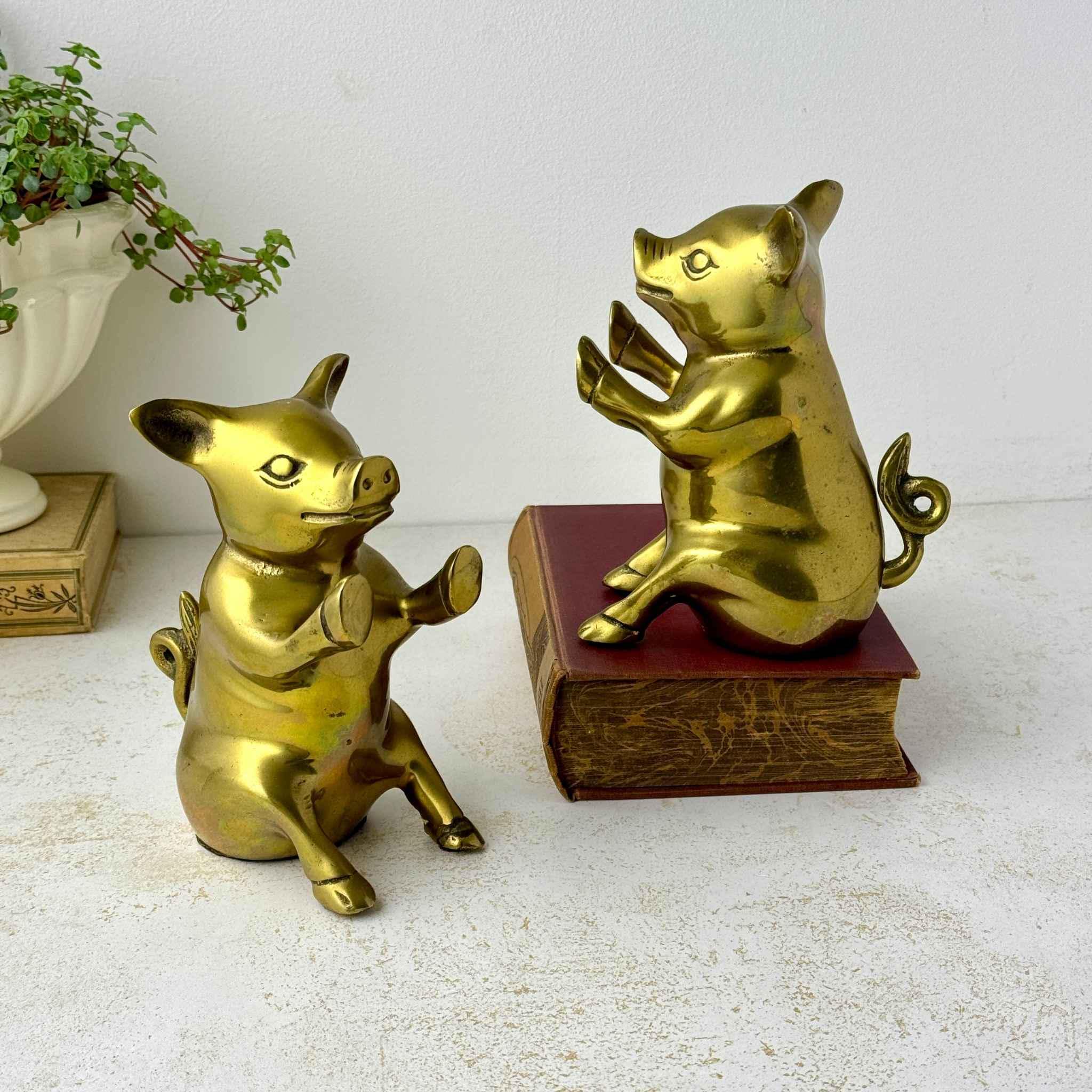 Antique Pig Bookend - Etsy