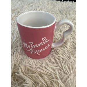 Monogram International Disney Minnie Maus Pink Tasse Herz Griff Bild 4