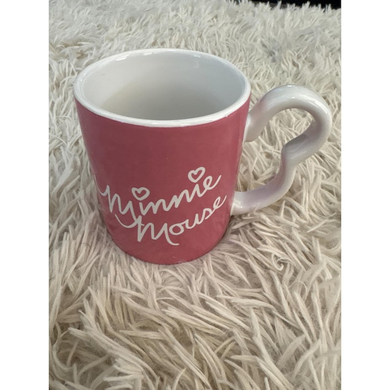 Monogram International Disney Minnie Maus Pink Tasse Herz Griff Bild 4