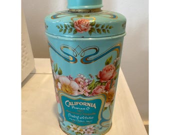 Vintage 1977 Avon California Perfume Co 91st Anniversary Trailing Arbutus Tin