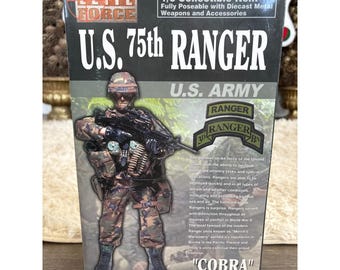 Elite Force US Army 75th Ranger scala 1/6 action figure da collezione M249 NUOVO