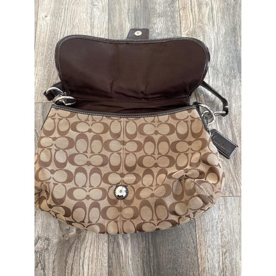 Vintage y2k Coach Soho Signature Buckle Flap Hobo Bag… - Gem