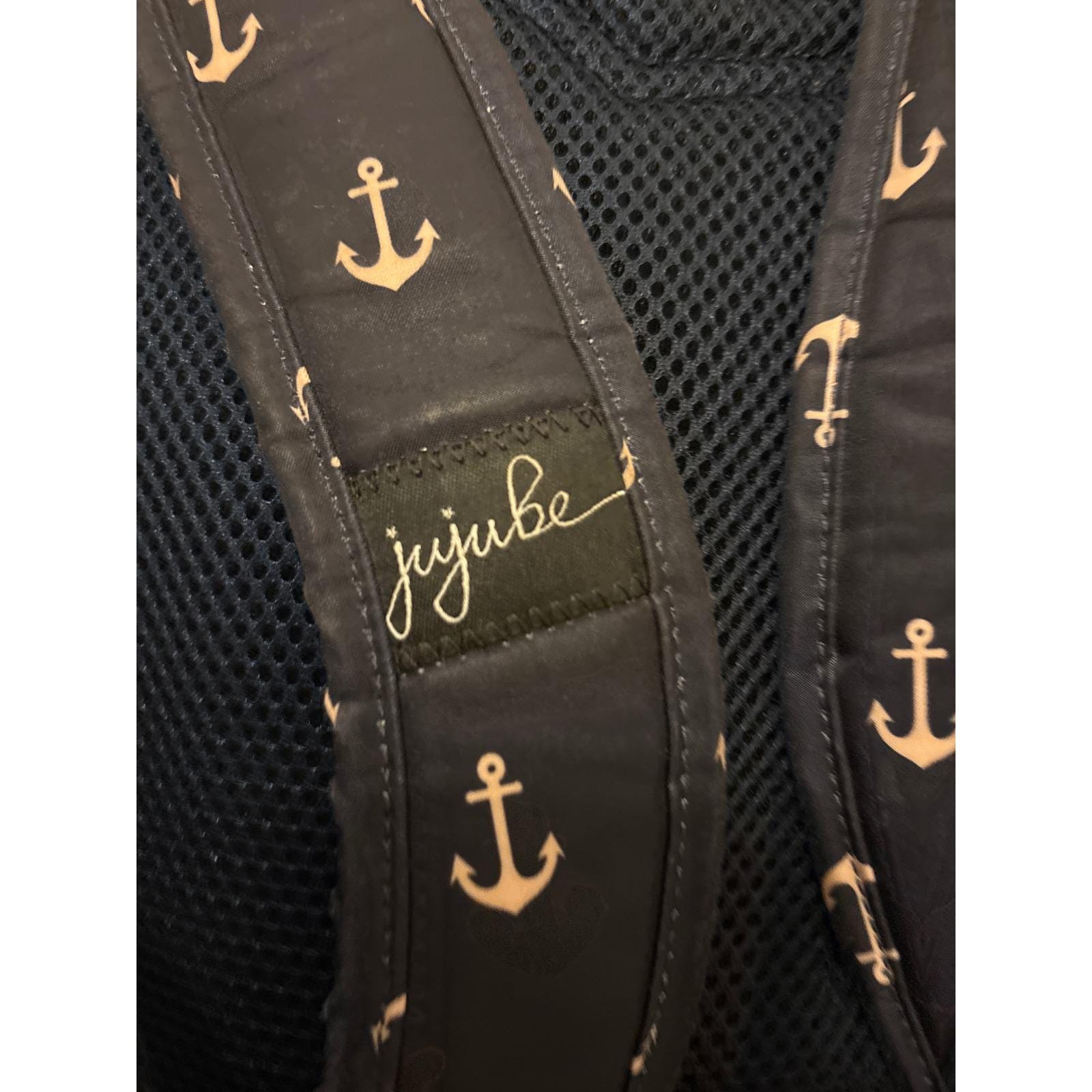 Ju-Ju-Be Navy Diaper Backpack with Pink Anchor Print and Gold Hardware JuJuBe Bff Diaper Bag Navy Anchor Print – | Mercari main image 4