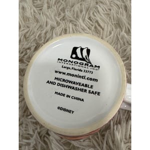 Monogram International Disney Minnie Maus Pink Tasse Herz Griff Bild 6