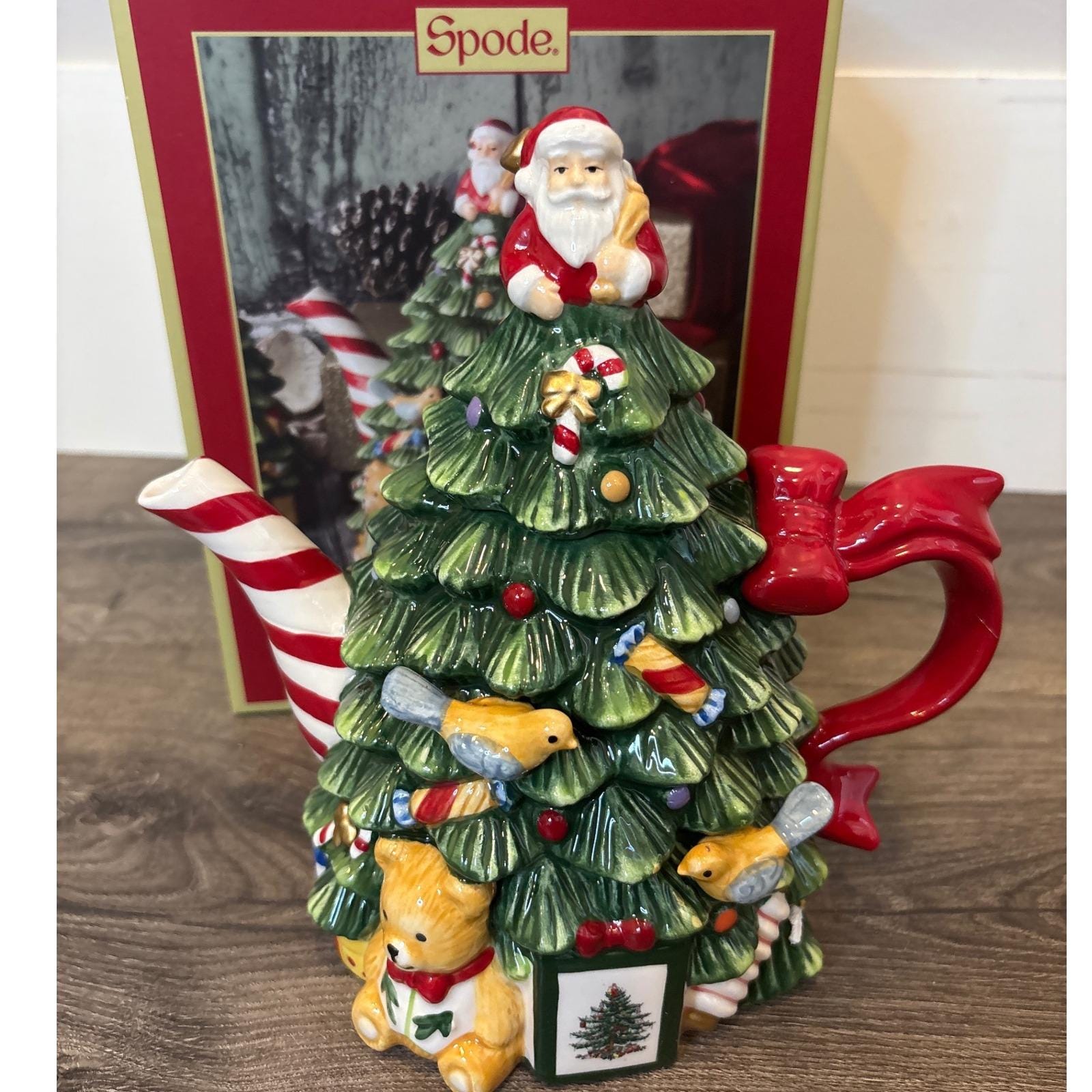 未使用品　Spode クリスマスツリー ティーセット　オーナメント Spode christmas tree teapot - Etsy 日本