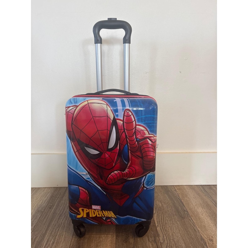 Marvel Spiderman Kids Rolling Suitcase 18 Inch 360 Degree spinner Wheels NEW image 2