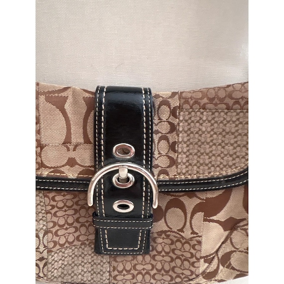 バッグ COACH soho buckle belt signature bag y2k Vintage y2k Coach Soho Patchwork Hobo Bag Signature J… - Gem